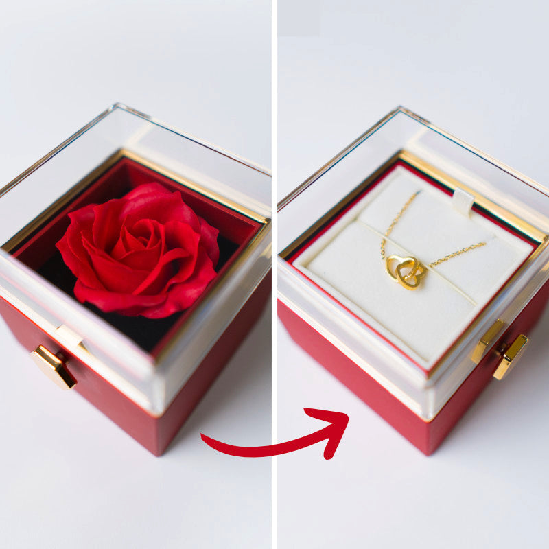 Ketting Hart + doos Roze - Elegante liefdescadeau