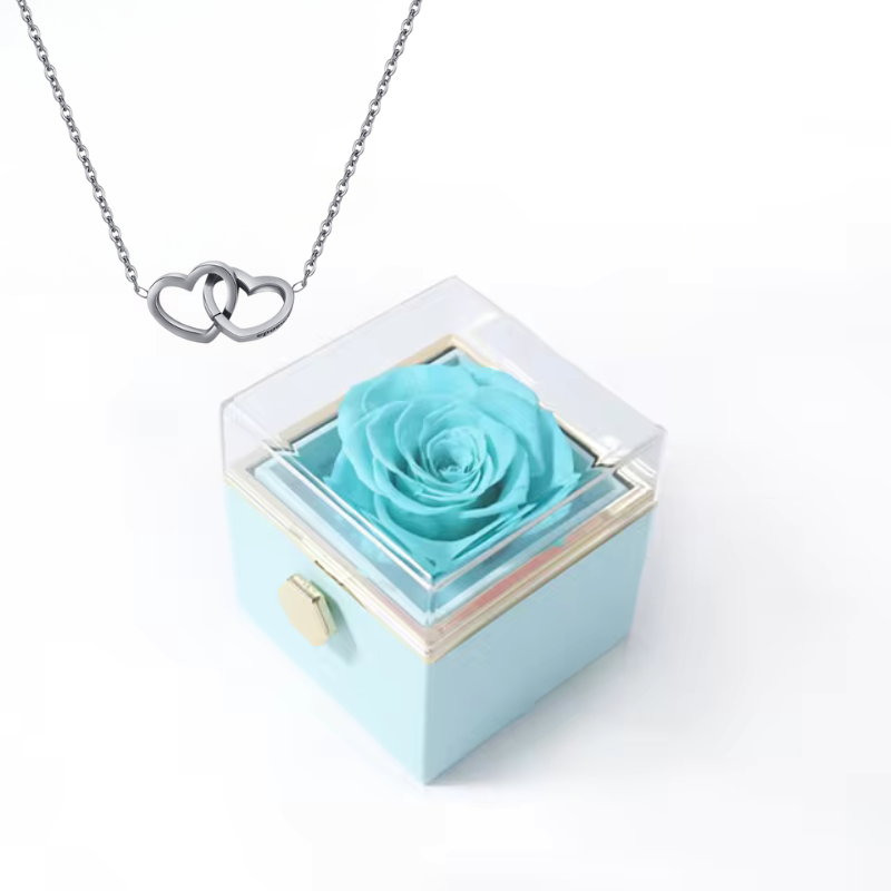 Ketting Hart + doos Roze - Elegante liefdescadeau