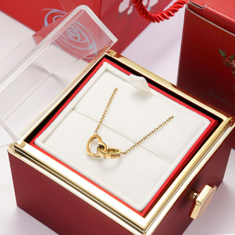 Ketting Hart + doos Roze - Elegante liefdescadeau
