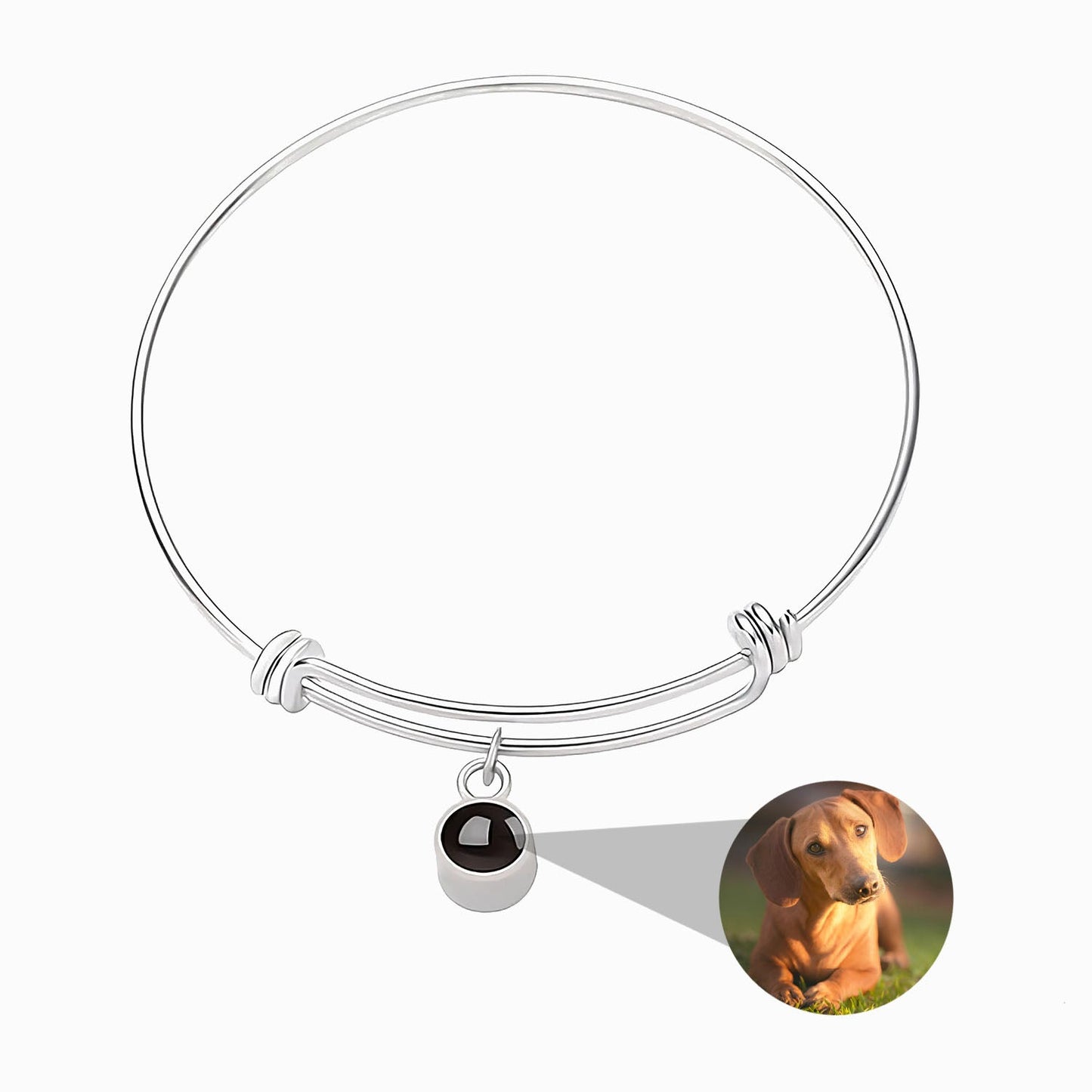 Personalized memory bracelet with photo