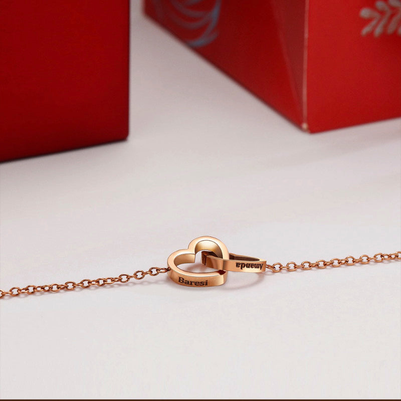 Ketting Hart + doos Roze - Elegante liefdescadeau