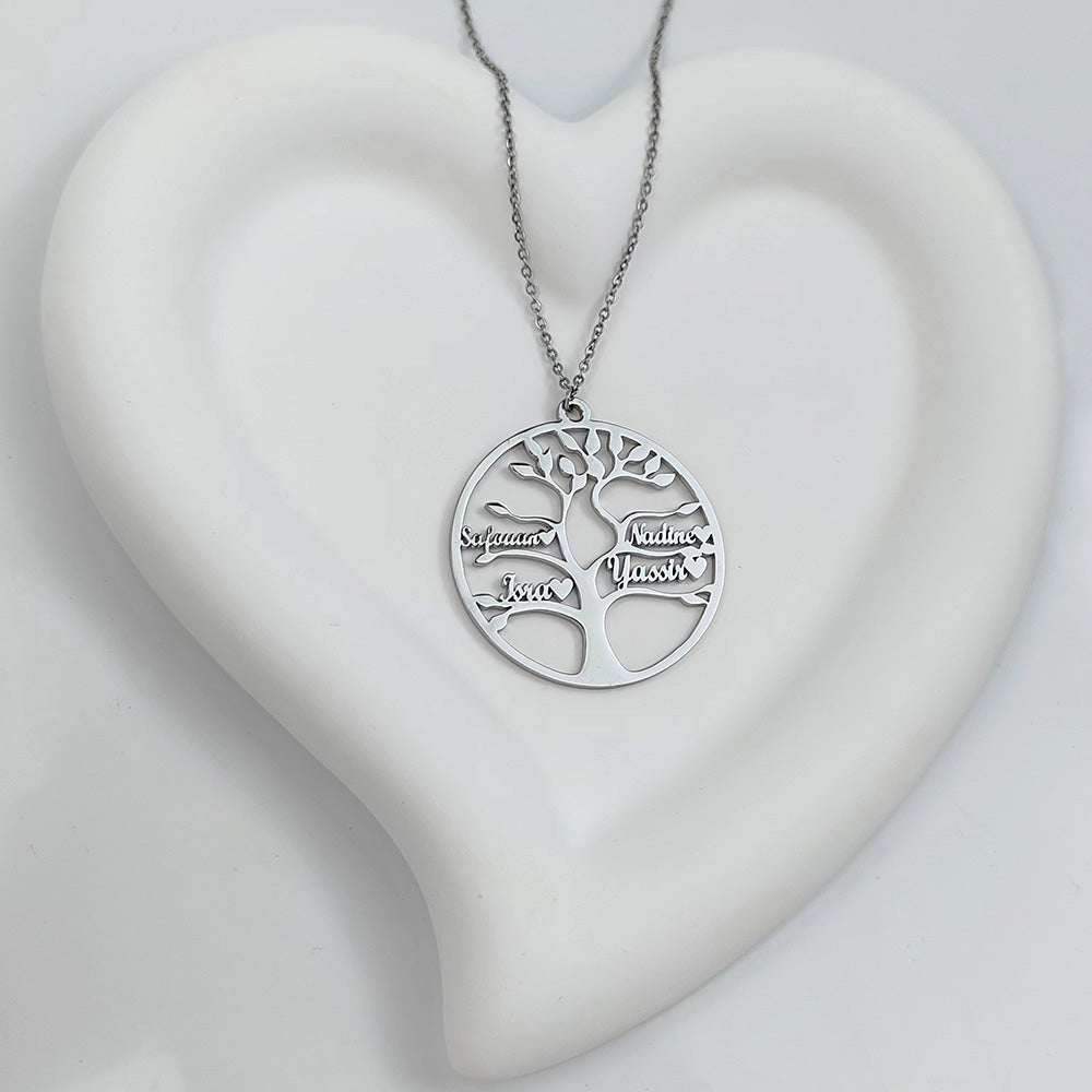 TREE OF LIFE NECKLACE UP TO 13 NAMES