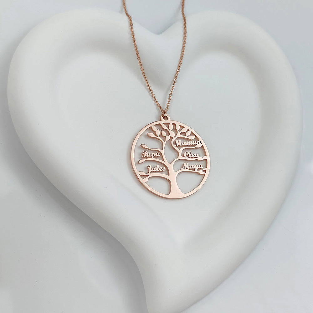 TREE OF LIFE NECKLACE UP TO 13 NAMES