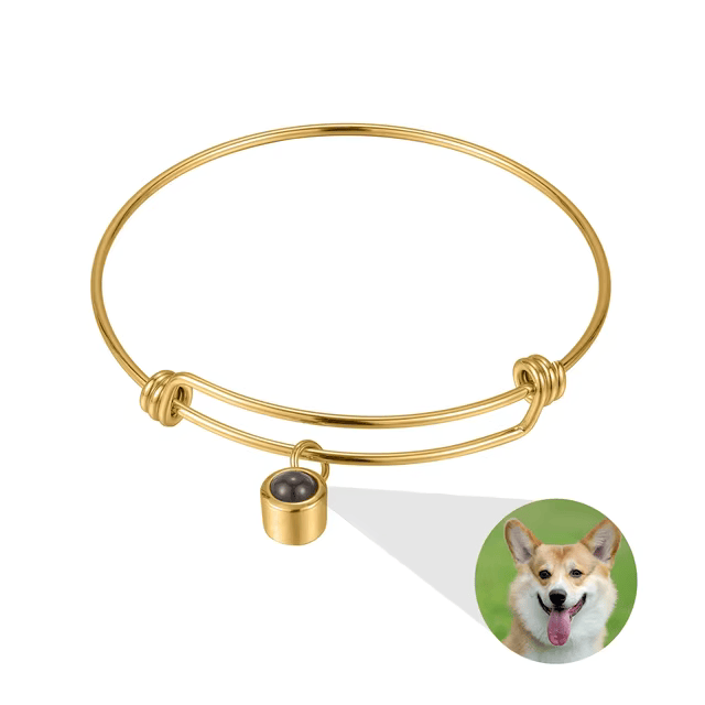 Personalized memory bracelet with photo