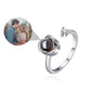 Adjustable custom image projection ring