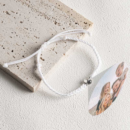 Pulseira personalizada com fotografia em tecido