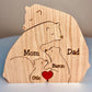 Rompecabezas Familiar de Madera Personalizado: Recuerdo Único y Atemporal 