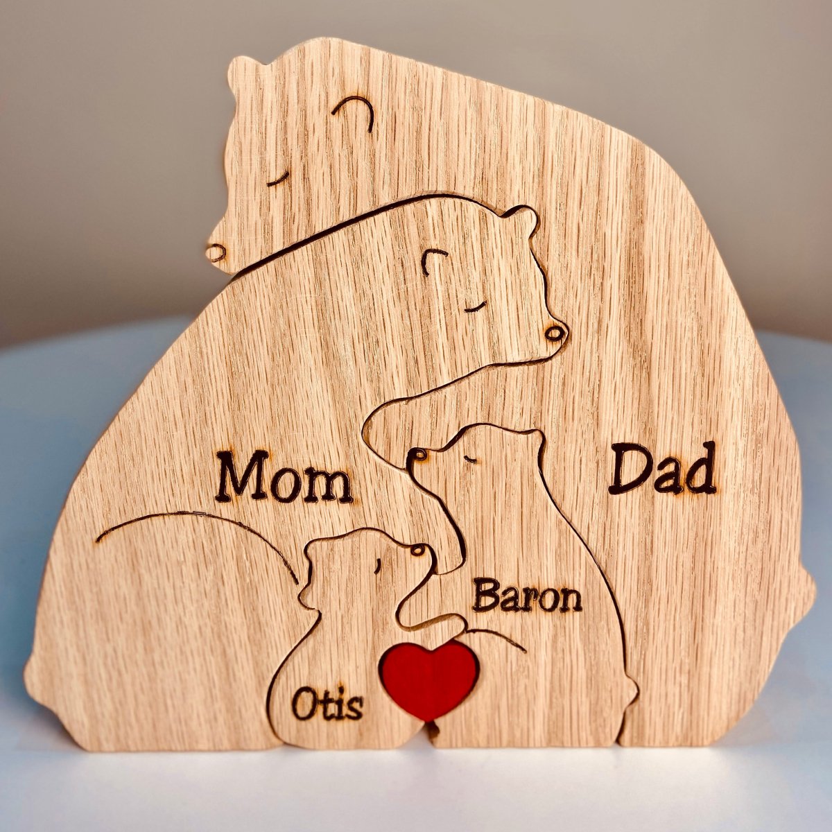 Rompecabezas Familiar de Madera Personalizado: Recuerdo Único y Atemporal 
